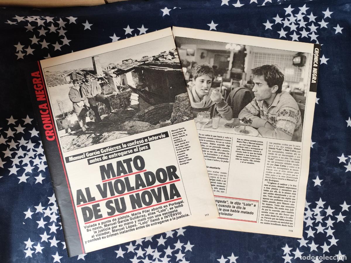 Coleccionismo de revista Intervi&uacute;: Mato al violador de su novia Recorte/Cliping Revista Interviu 501 1985