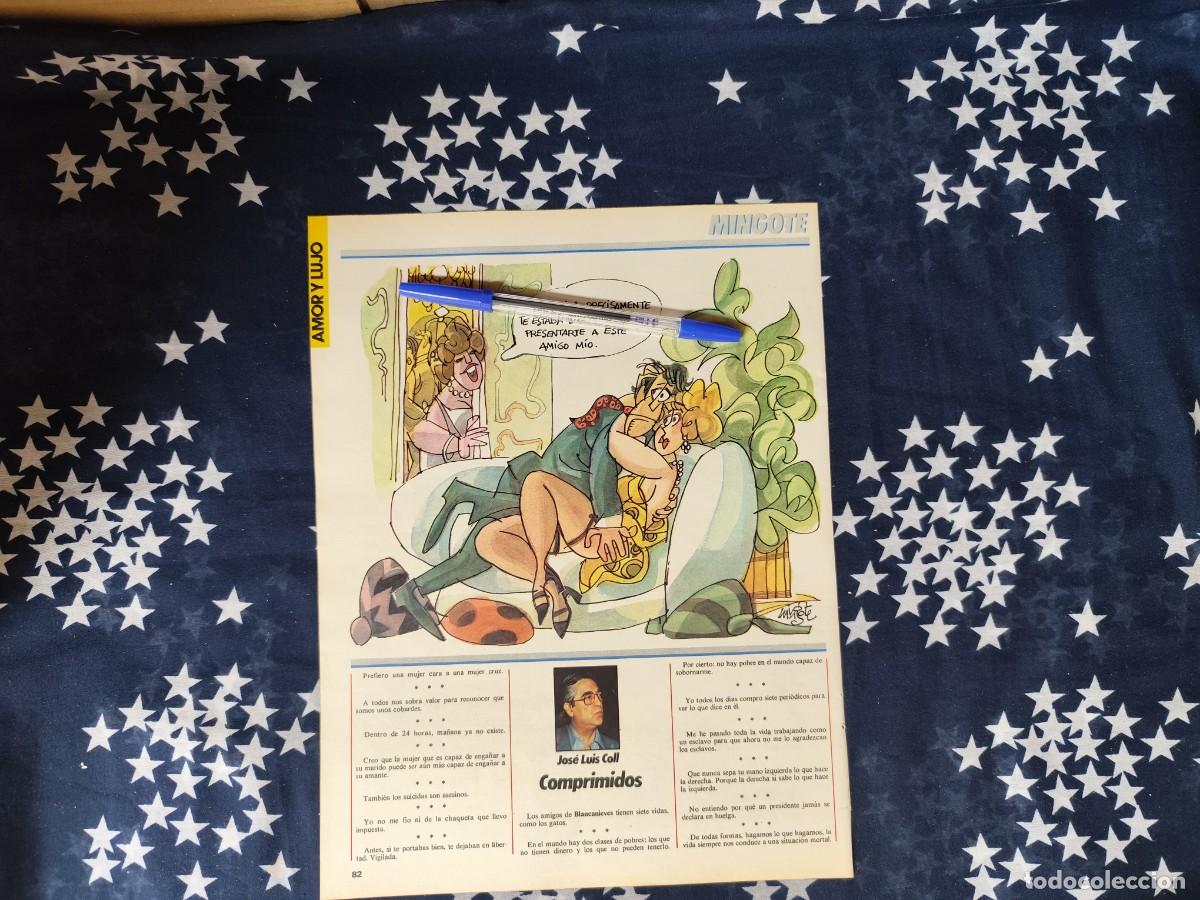 Coleccionismo de revista Intervi&uacute;: Mingote Recorte/Cliping Revista Interviu 501 1985