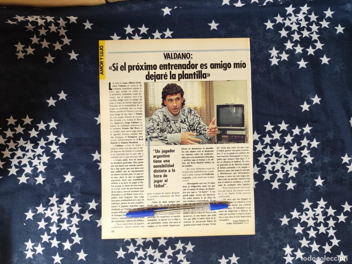 Coleccionismo de revista Intervi&uacute;: Amor y lujo Valdano Recorte/Cliping Revista Interviu 501 1985