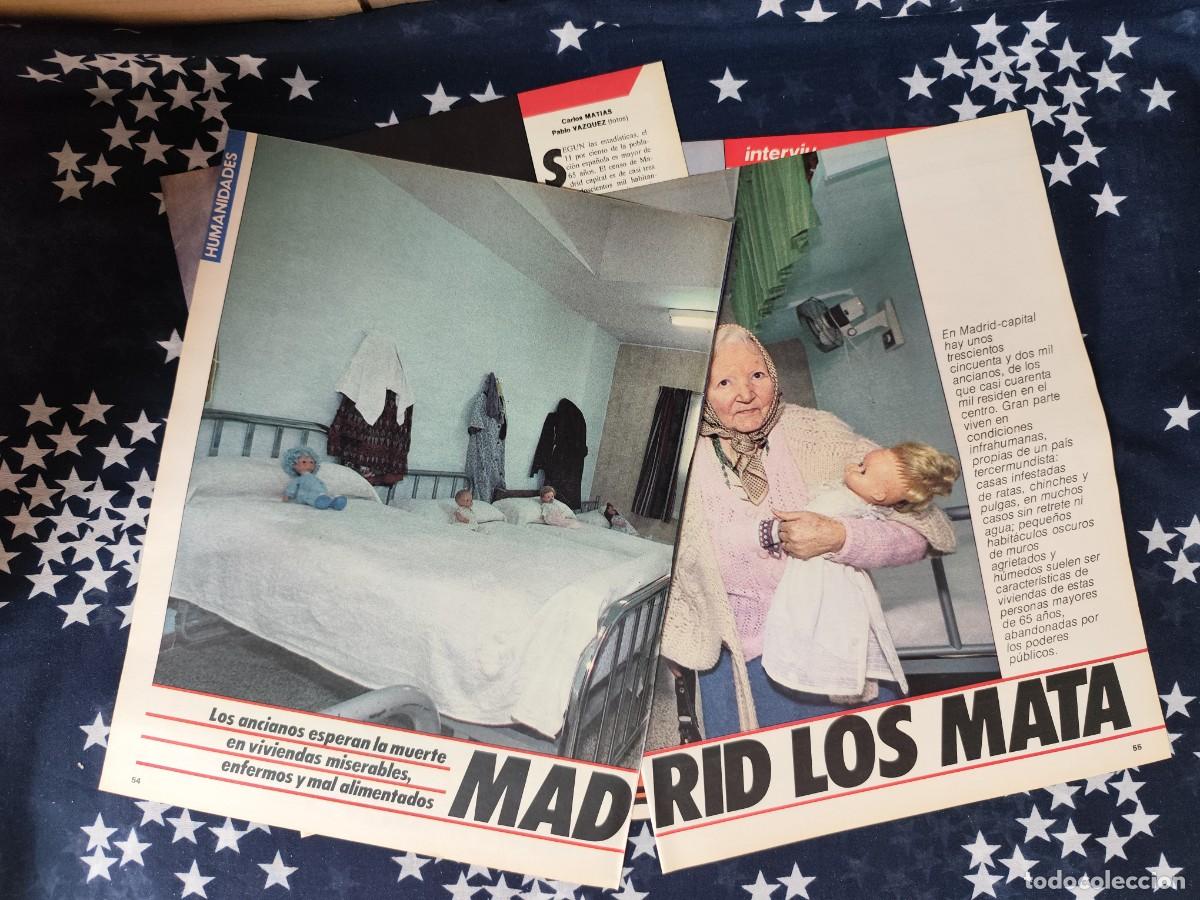 Coleccionismo de revista Intervi&uacute;: Los ancianos ... Madrid los mata Recorte/Cliping Revista Interviu 501 1985
