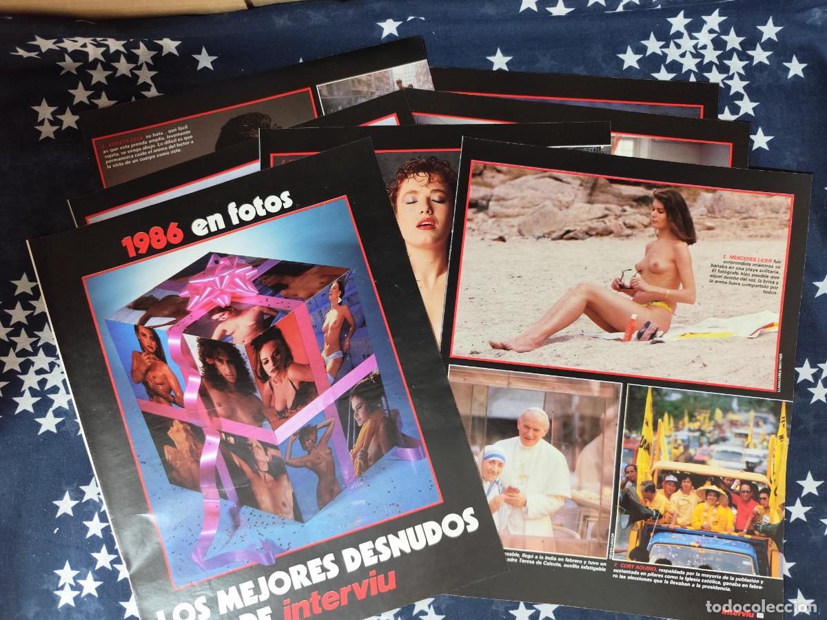 Coleccionismo de revista Intervi&uacute;: 1986 en fotos Los mejores desnudos de Interviu Recorte/Cliping Revista Interviu 555 1987