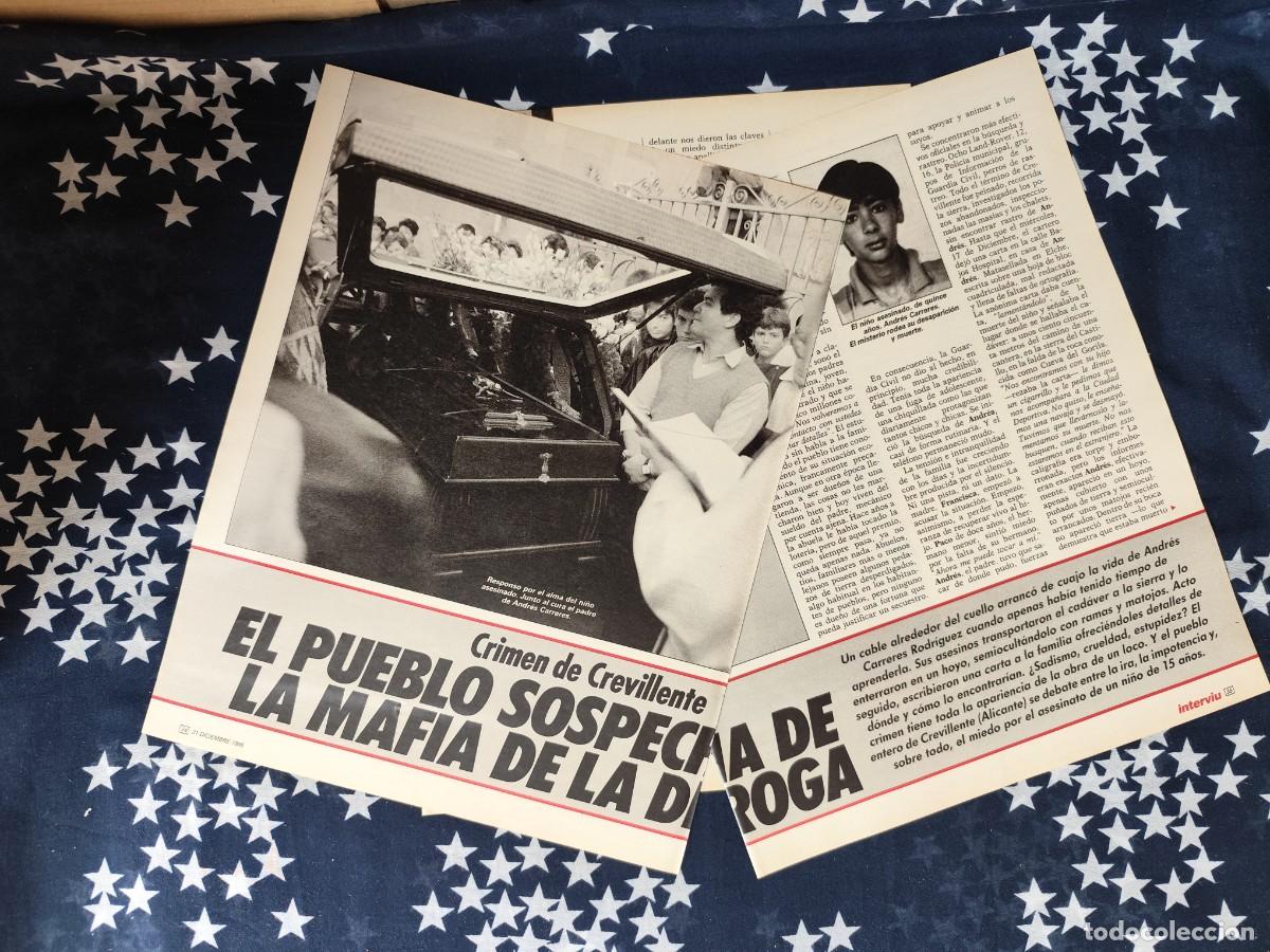 Coleccionismo de revista Intervi&uacute;: Crimen de Crevillente El pueblo sospecha de la mafia de... Recorte/Cliping Revista Interviu 555 1987