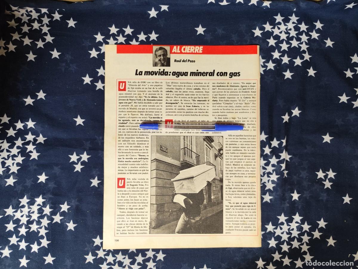 Coleccionismo de revista Intervi&uacute;: Al cierre Ra&uacute;l del Pozo Recorte/Cliping Revista Interviu 493 1985