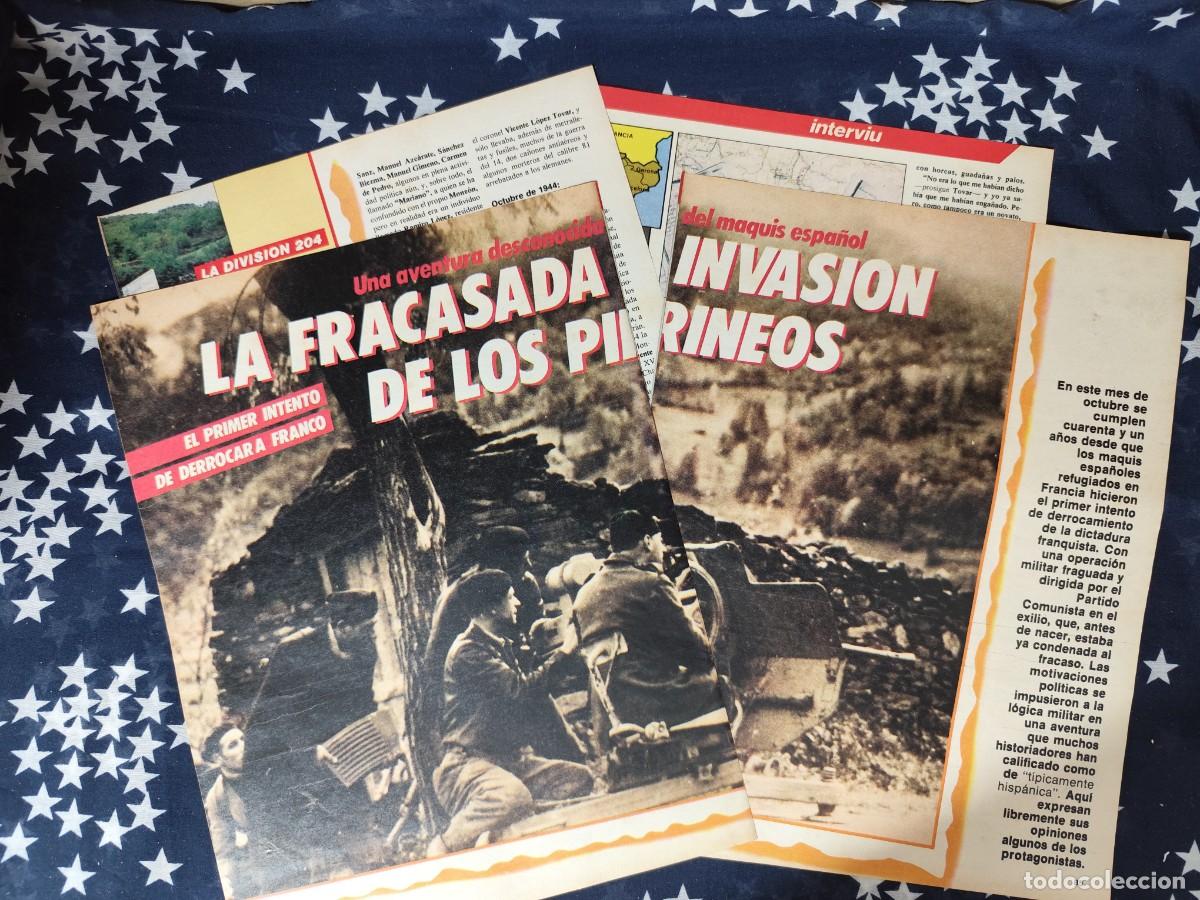 Coleccionismo de revista Intervi&uacute;: La fracasada invasi&oacute;n de los Pirineos Recorte/Cliping Revista Interviu 493 1985
