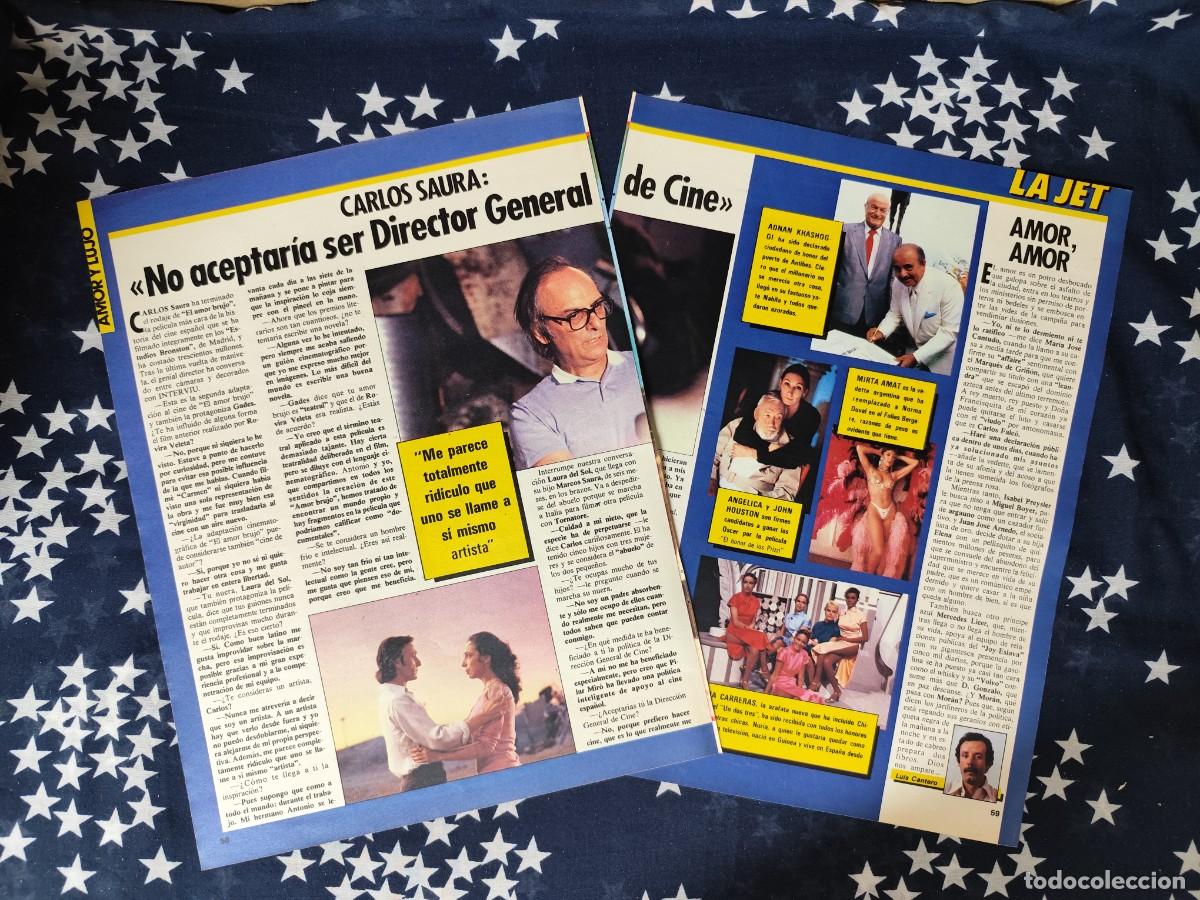 Coleccionismo de revista Intervi&uacute;: Entrevista a Carlos Saura Recorte/Cliping Revista Interviu 493 1985