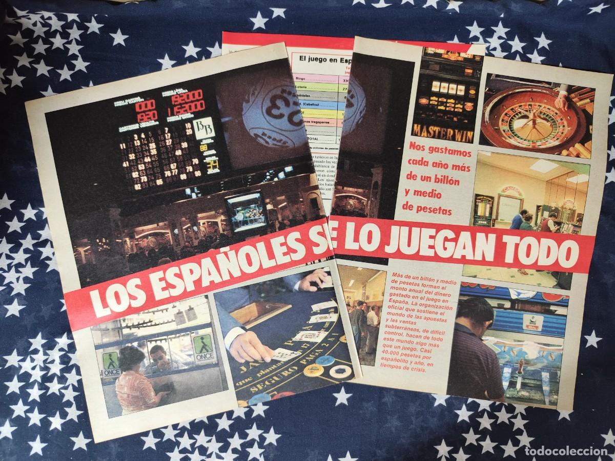 Coleccionismo de revista Intervi&uacute;: Los espa&ntilde;oles se lo juegan todo Recorte/Cliping Revista Interviu 493 1985