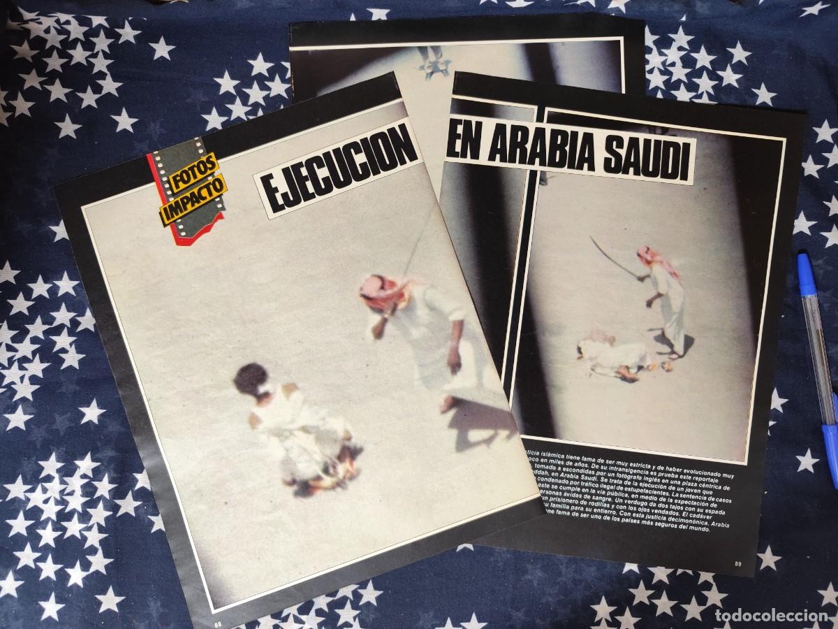 Coleccionismo de revista Intervi&uacute;: Ejecuci&oacute;n en Arabia Saudi Recorte/Cliping Revista Interviu 489 1985