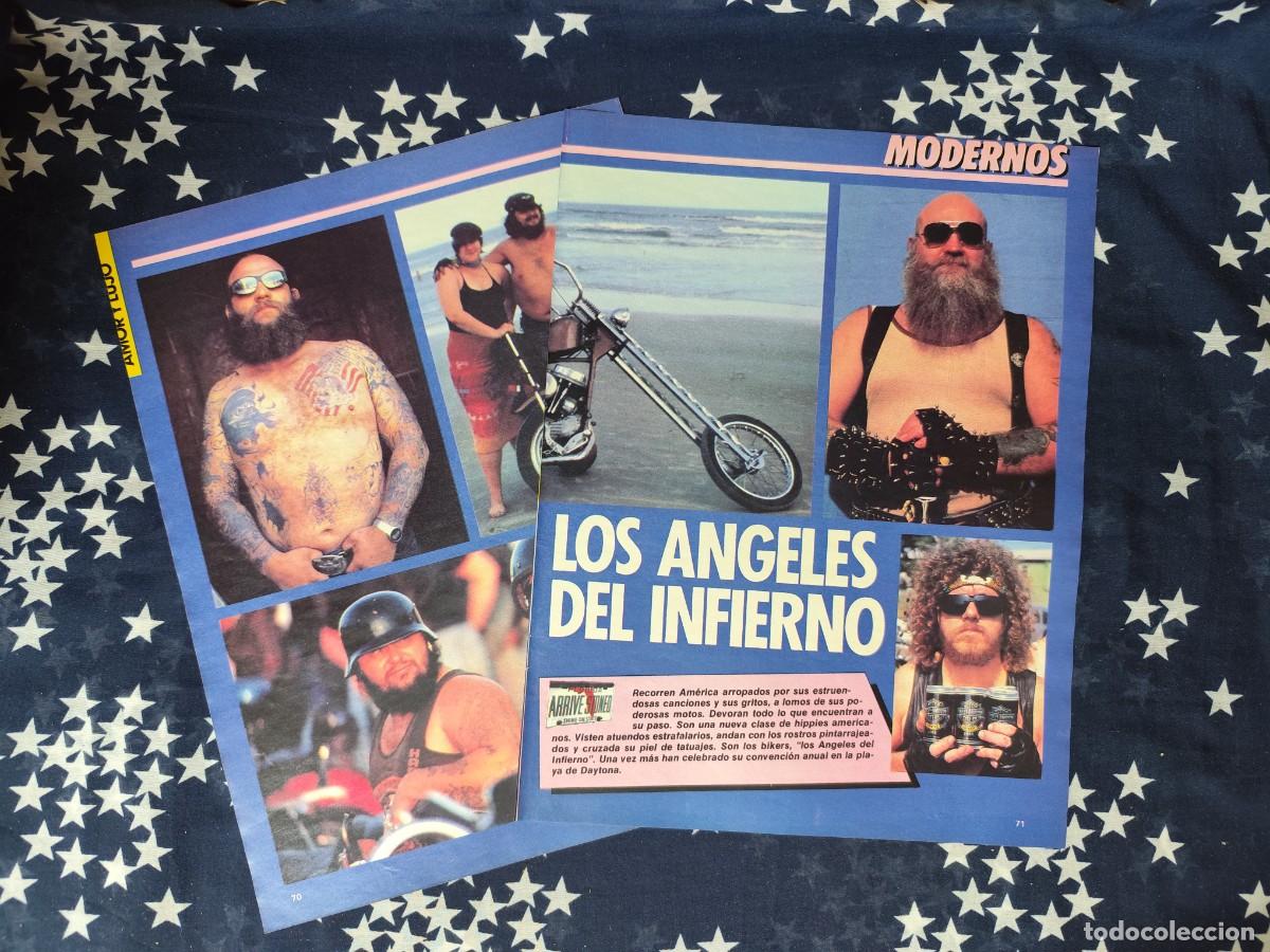 Coleccionismo de revista Intervi&uacute;: Los &aacute;ngeles del infierno Recorte/Cliping Revista Interviu 489 1985