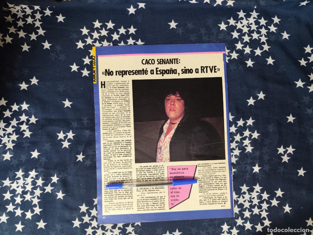 Coleccionismo de revista Intervi&uacute;: Entrevista a Caco Senante Recorte/Cliping Revista Interviu 489 1985