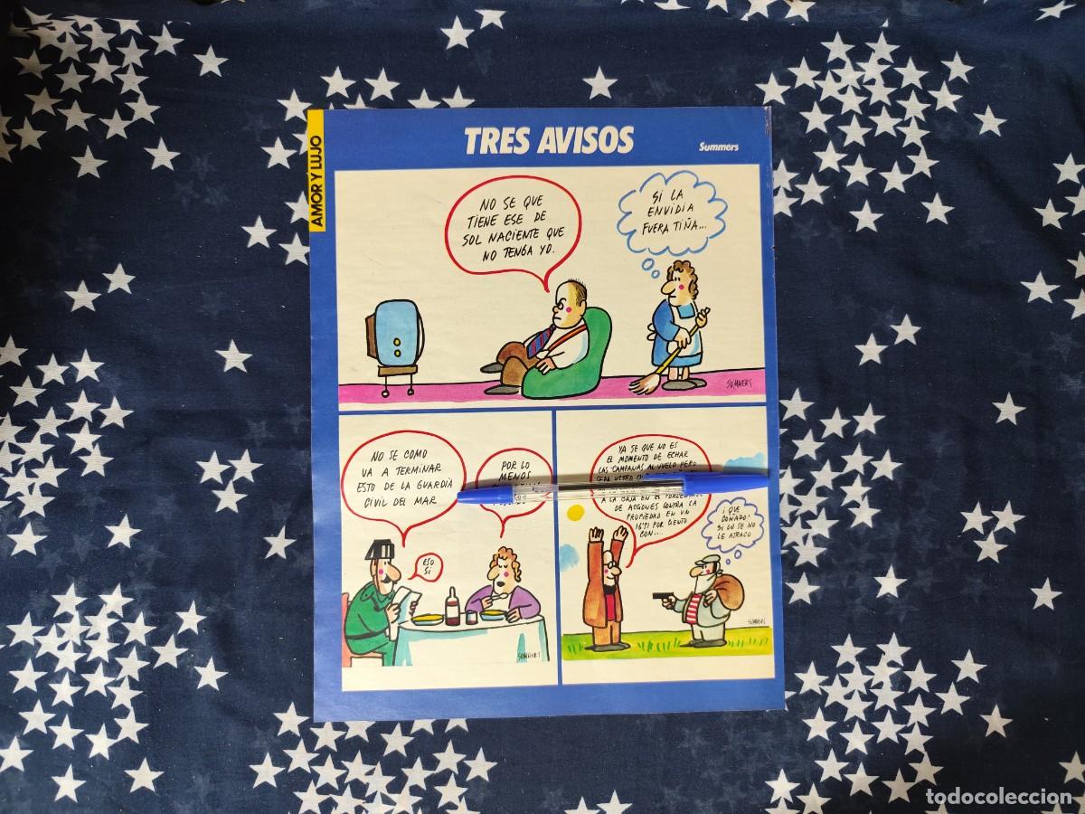 Coleccionismo de revista Intervi&uacute;: Tres avisos Summers Recorte/Cliping Revista Interviu 489 1985
