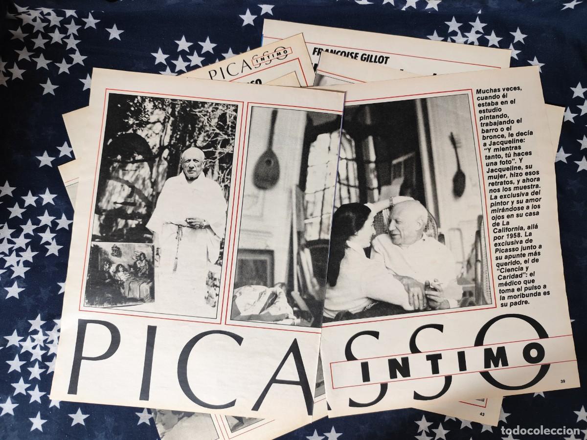 Coleccionismo de revista Intervi&uacute;: Picasso &Iacute;ntimo Recorte/Cliping Revista Interviu 489 1985