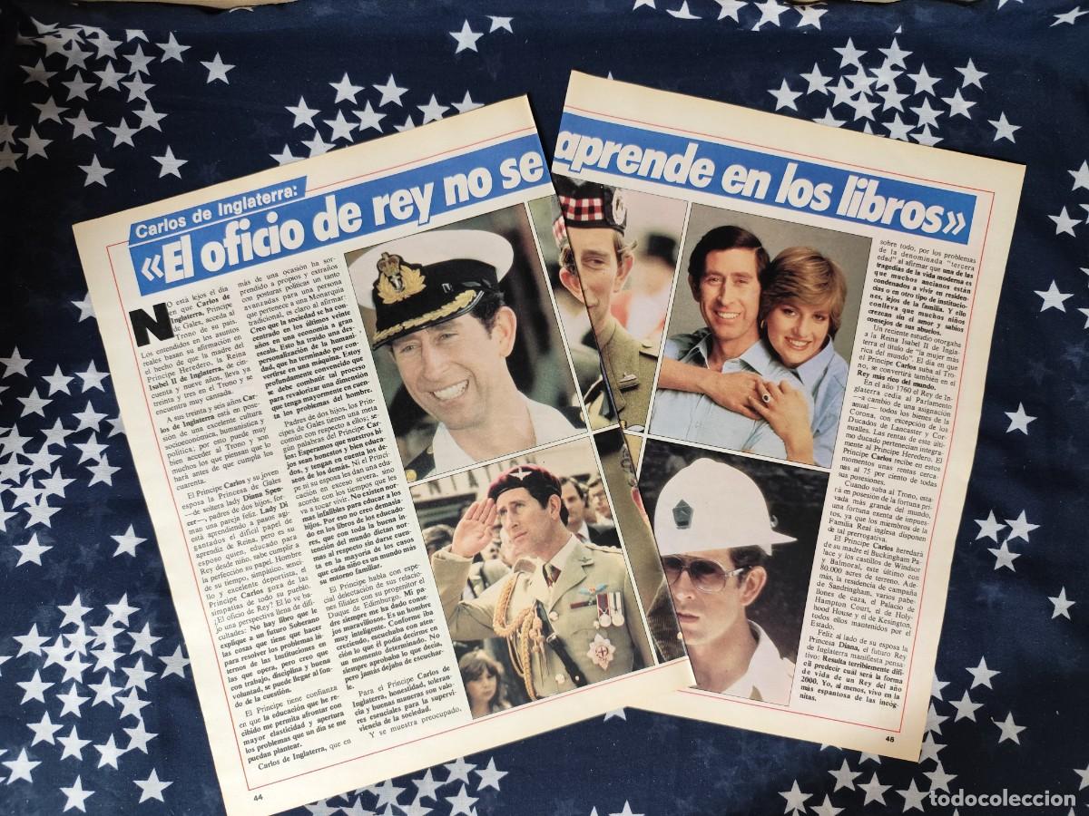 Coleccionismo de revista Intervi&uacute;: Carlos de Inglaterra El oficio de rey no se aprende en ...Recorte/Cliping Revista Interviu 478 1985