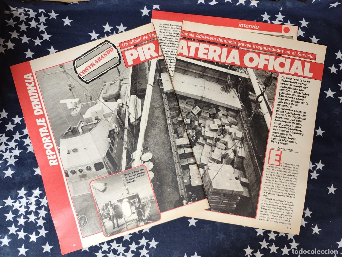 Coleccionismo de revista Intervi&uacute;: Pirater&iacute;a oficial Recorte/Cliping Revista Interviu 478 1985