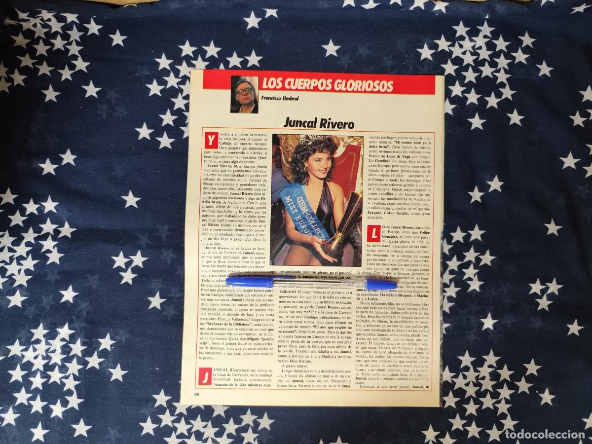 Coleccionismo de revista Intervi&uacute;: Los cuerpos gloriosos Francisco Umbral Recorte/Cliping Revista Interviu 478 1985