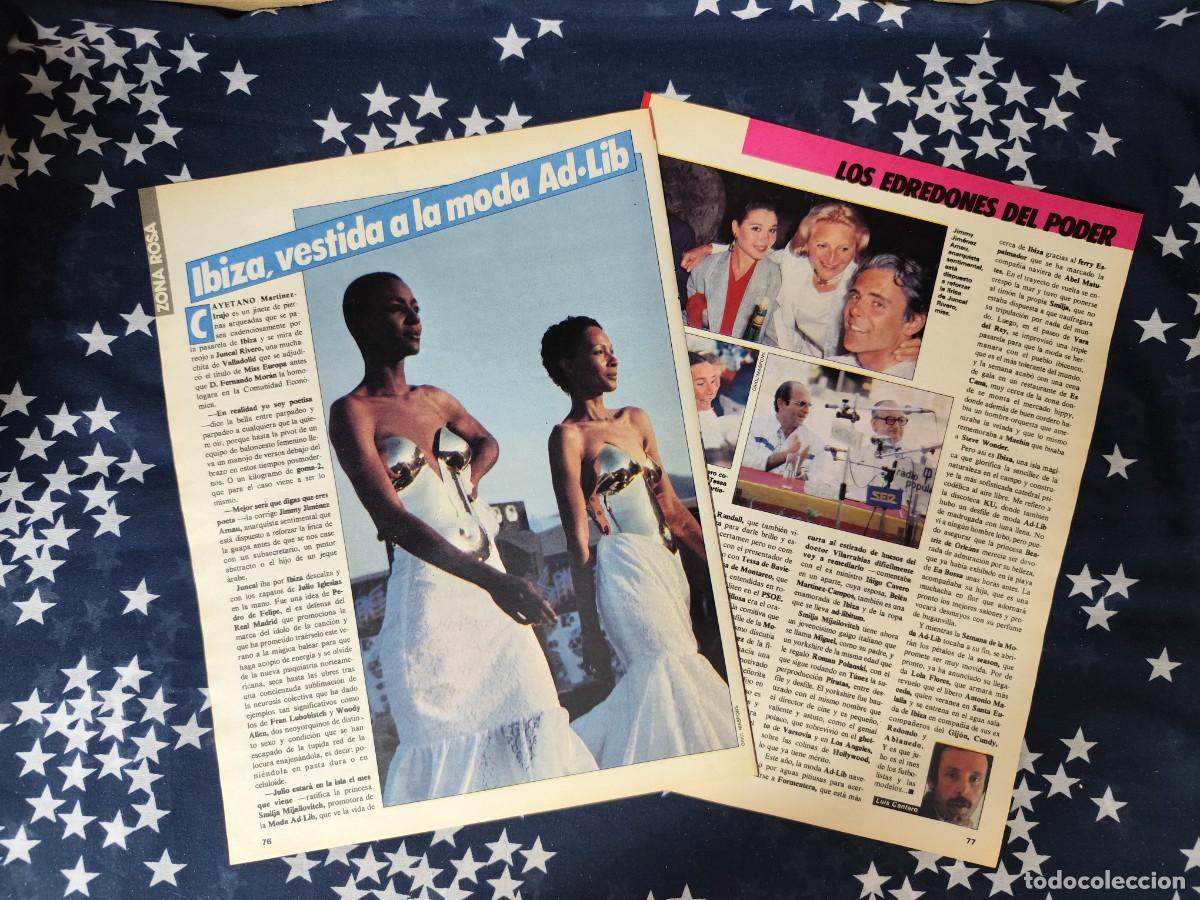 Coleccionismo de revista Intervi&uacute;: Ibiza , vestida a la moda Ad-Lib y los edredones del poder Recorte/Cliping Revista Interviu 478 1985