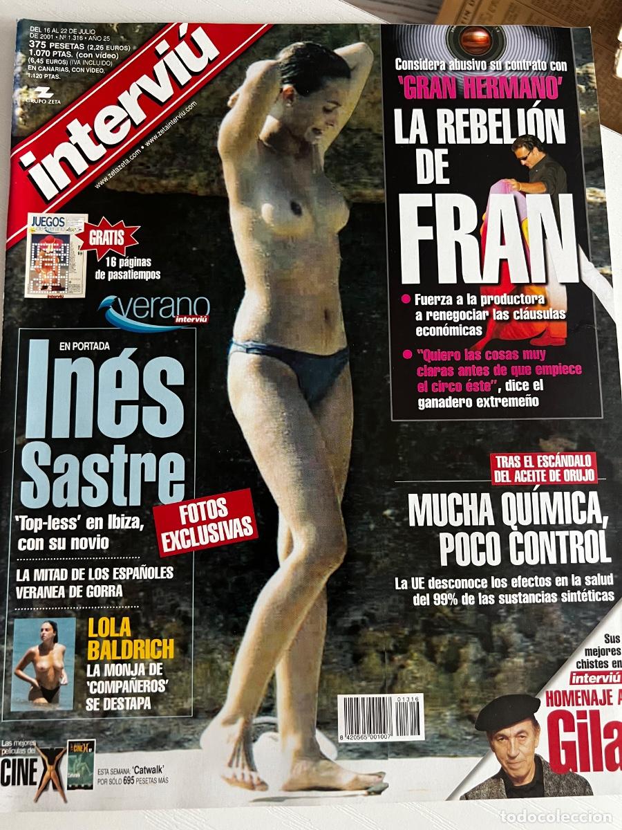 Coleccionismo de revista Intervi&uacute;: REVISTA INTERVI&Uacute;. A&Ntilde;O 25. N&ordm; 1316. JULIO 2001. IN&Eacute;S SASTRE. EL FICHAJE DE ZIDANE. UN SOLDADO... LEER