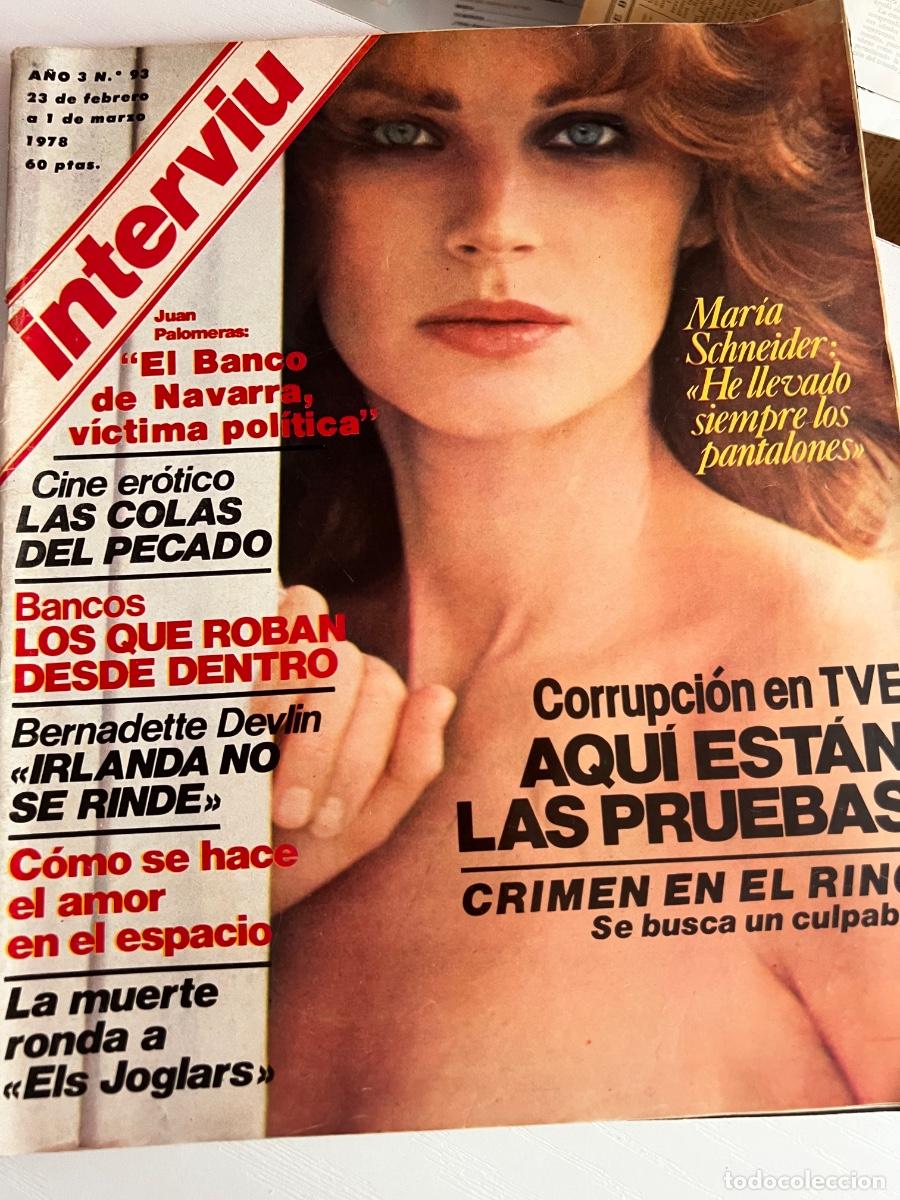 Coleccionismo de revista Intervi&uacute;: INTERVIU. N&deg; 93. FEBRERO 1978. MAR&Iacute;A SCHNEIDER HE LLEVADO SIEMPRE LOS PANTALONES.