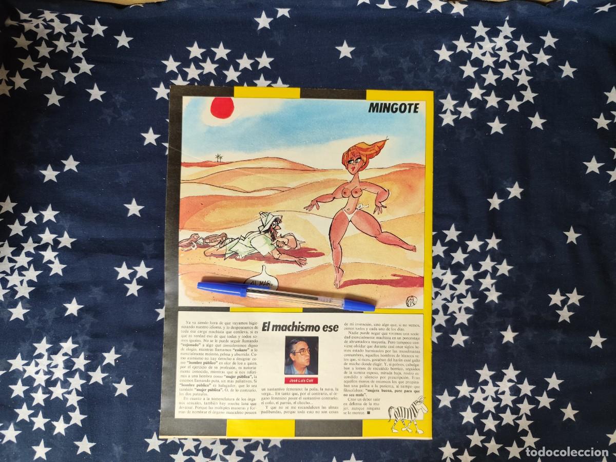 Collezionismo di Rivista Intervi&uacute;: Mingote Recorte/Cliping Revista Interviu 477 1985