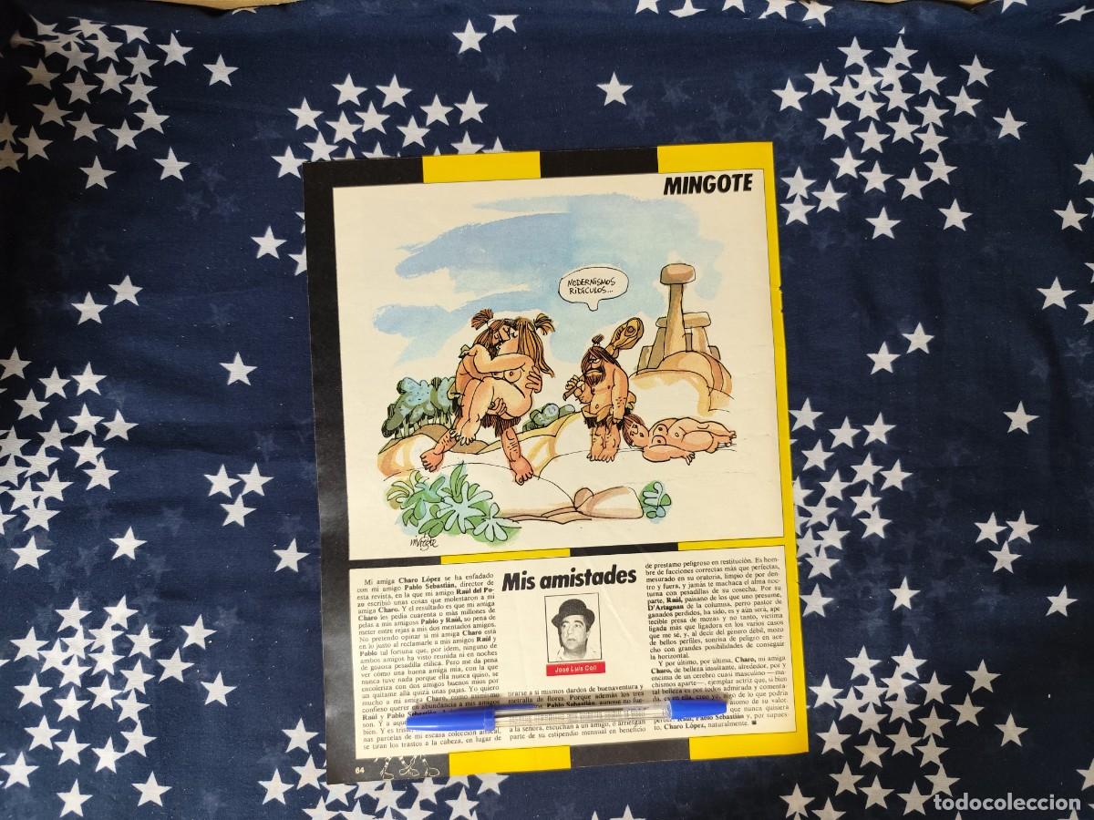 Coleccionismo de revista Intervi&uacute;: Mingote Recorte/Cliping Revista Interviu 476 1985