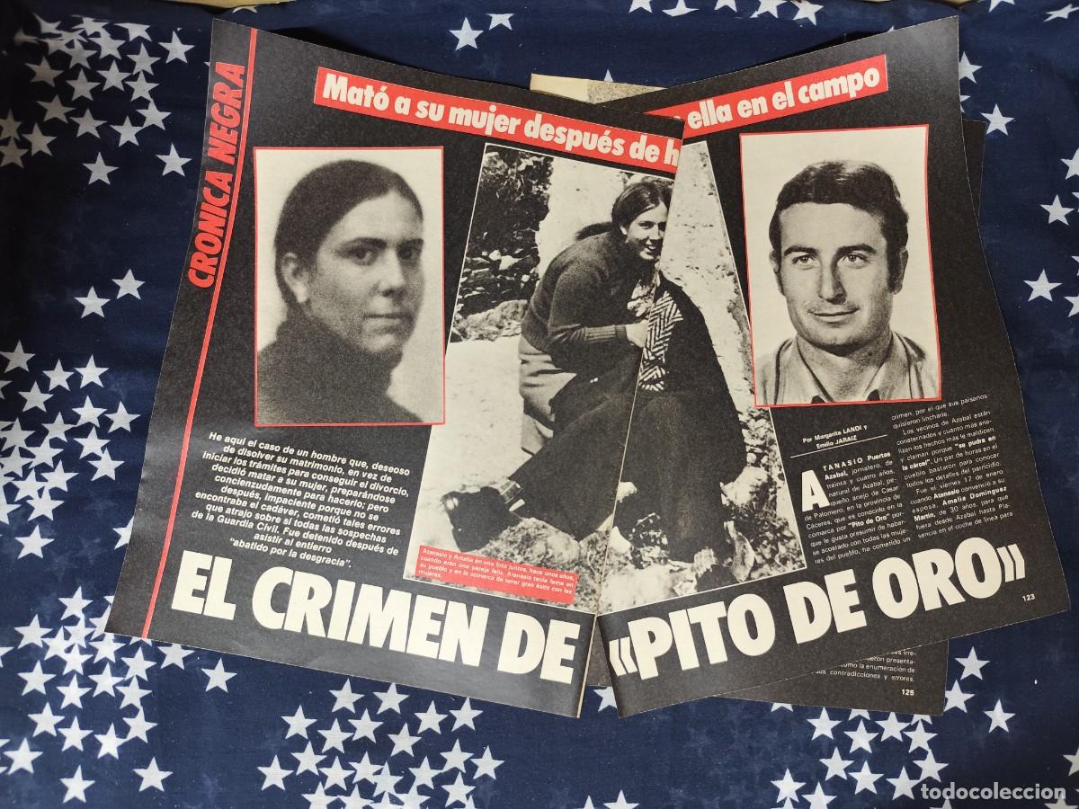 Coleccionismo de revista Intervi&uacute;: El crimen de Pito de oro Recorte/Cliping Revista Interviu 473 1985