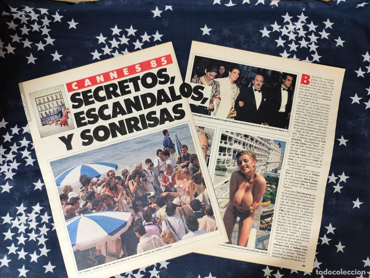 Coleccionismo de revista Intervi&uacute;: Cannes 85 Secretos, esc&aacute;ndalos y sonrisas Recorte/Cliping Revista Interviu 472 1985