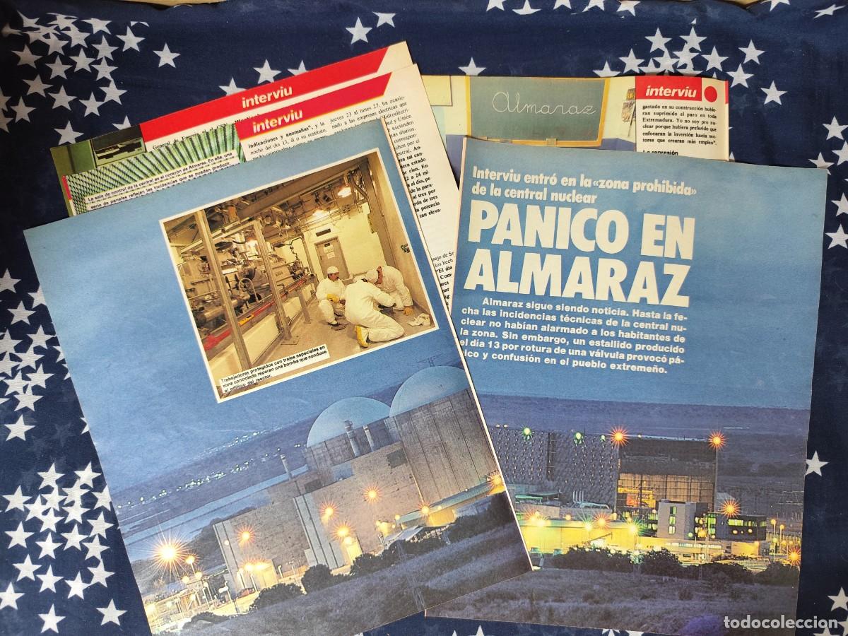 Coleccionismo de revista Intervi&uacute;: P&aacute;nico en Almaraz Recorte/Cliping Revista Interviu 472 1985