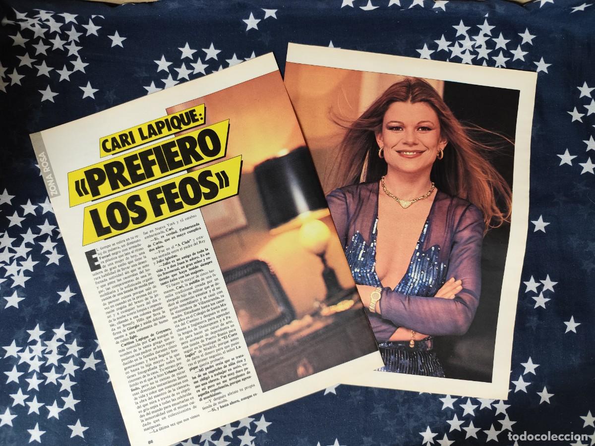 Coleccionismo de revista Intervi&uacute;: Cari La pique : Prefiero los feos Recorte/Cliping Revista Interviu 468 1985