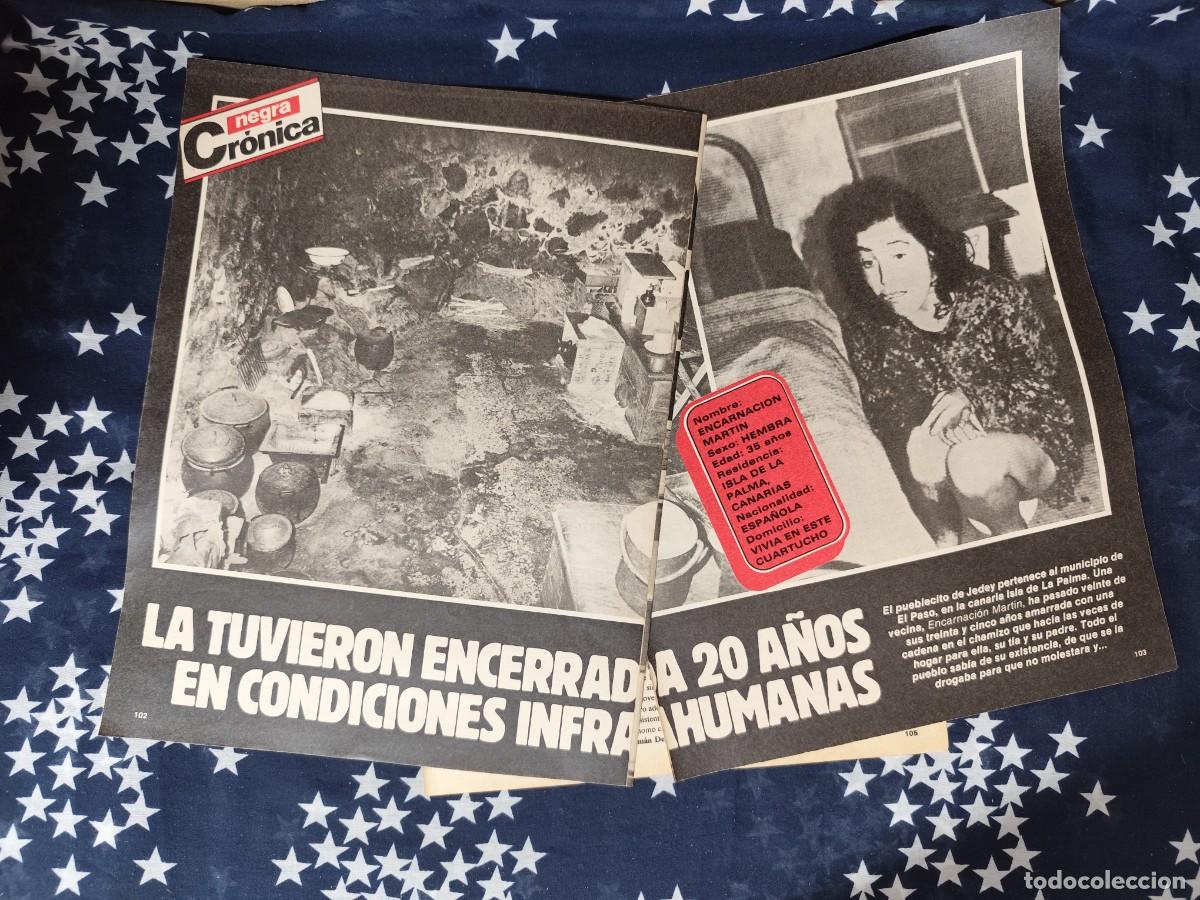 Coleccionismo de revista Intervi&uacute;: La tuvieron encerrada 20 a&ntilde;os en condiciones infrahumanasRecorte/Cliping Revista Interviu 457 1985
