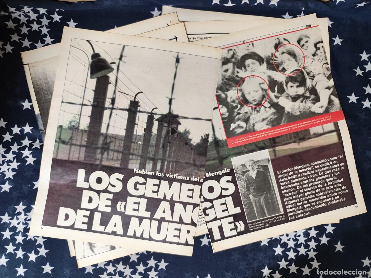 Coleccionismo de revista Intervi&uacute;: Los gemelos de El &aacute;ngel de la muerte Recorte/Cliping Revista Interviu 457 1985
