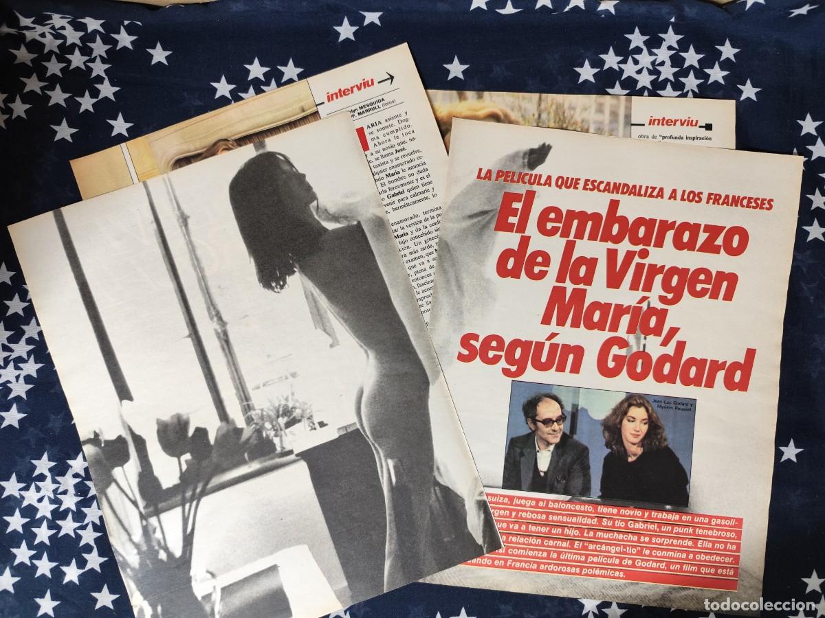 Coleccionismo de revista Intervi&uacute;: El embarazo de la Virgen Mar&iacute;a , seg&uacute;n Godard Recorte/Cliping Revista Interviu 457 1985