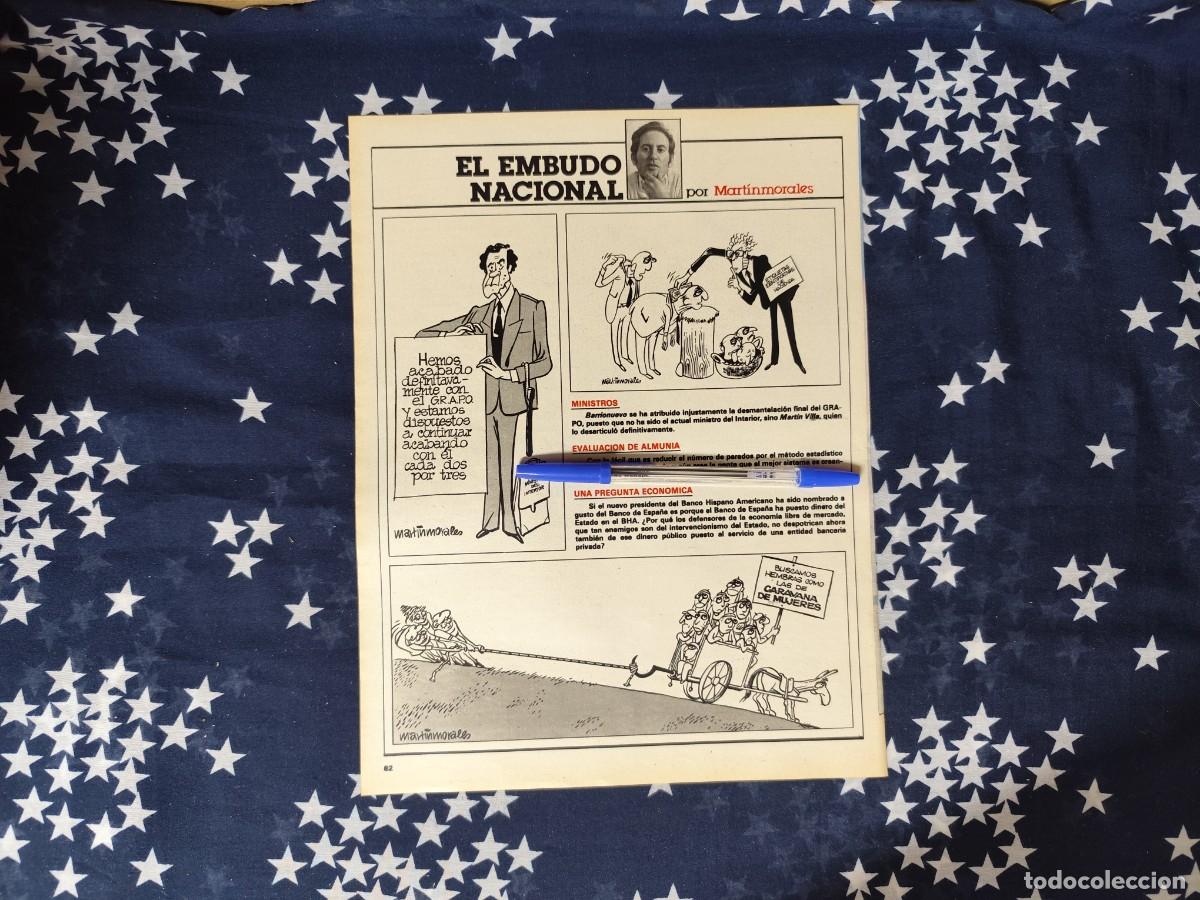Coleccionismo de revista Intervi&uacute;: El embudo nacional Martinmorales Recorte/Cliping Revista Interviu 455 1985