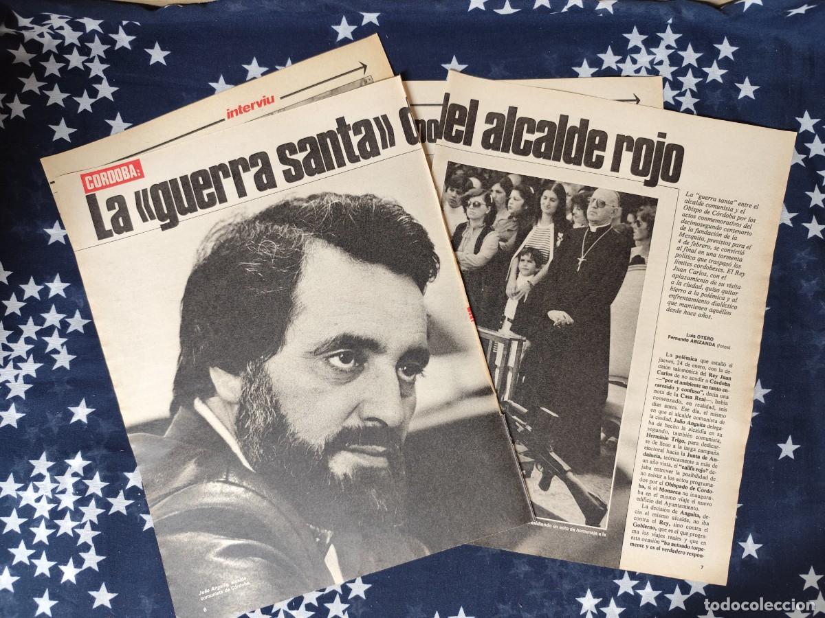 Coleccionismo de revista Intervi&uacute;: C&oacute;rdoba La guerra santa del alcalde rojo Recorte/Cliping Revista Interviu 455 1985