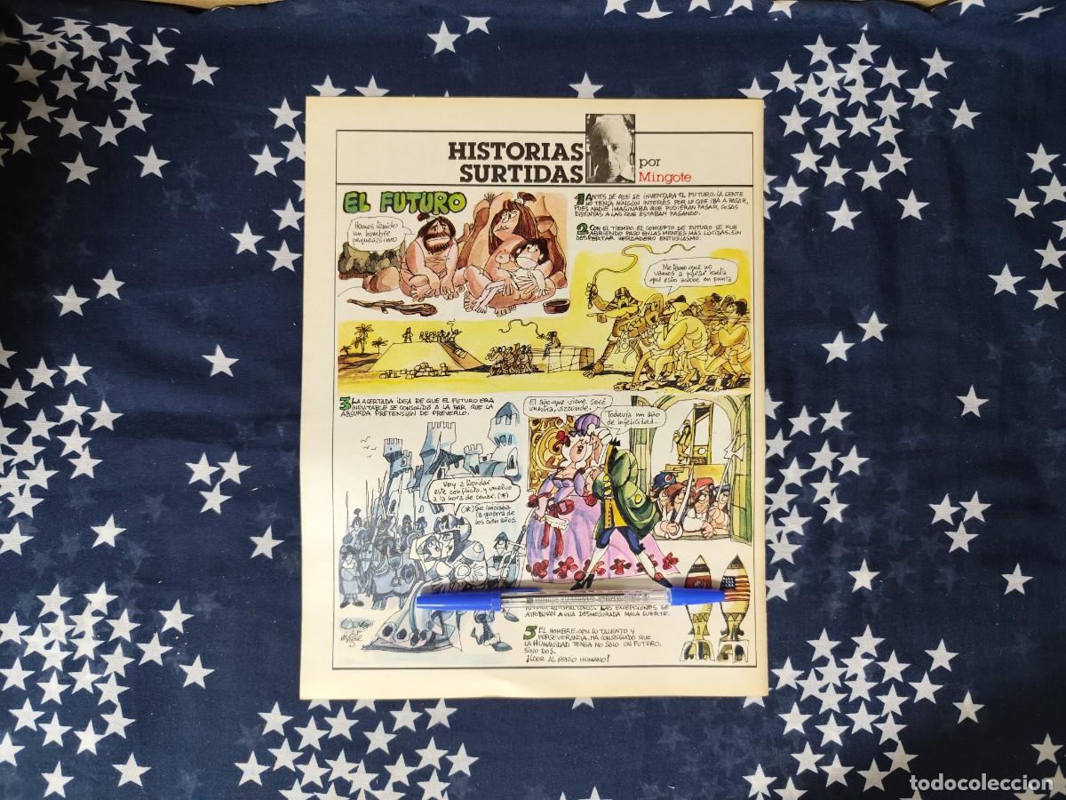 Coleccionismo de revista Intervi&uacute;: Historias surtidas Mingote Recorte/Cliping Revista Interviu 447 1984