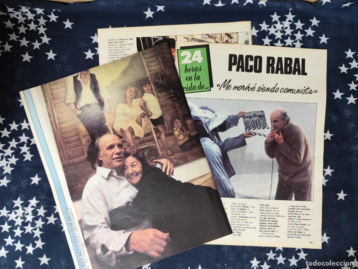 Collezionismo di Rivista Intervi&uacute;: 24 horas en la vida de Paco Rabal Recorte/Cliping Revista Interviu 447 1984