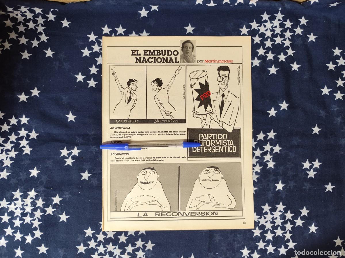 Collezionismo di Rivista Intervi&uacute;: El embudo nacional Martinmorales Recorte/Cliping Revista Interviu 447 1984
