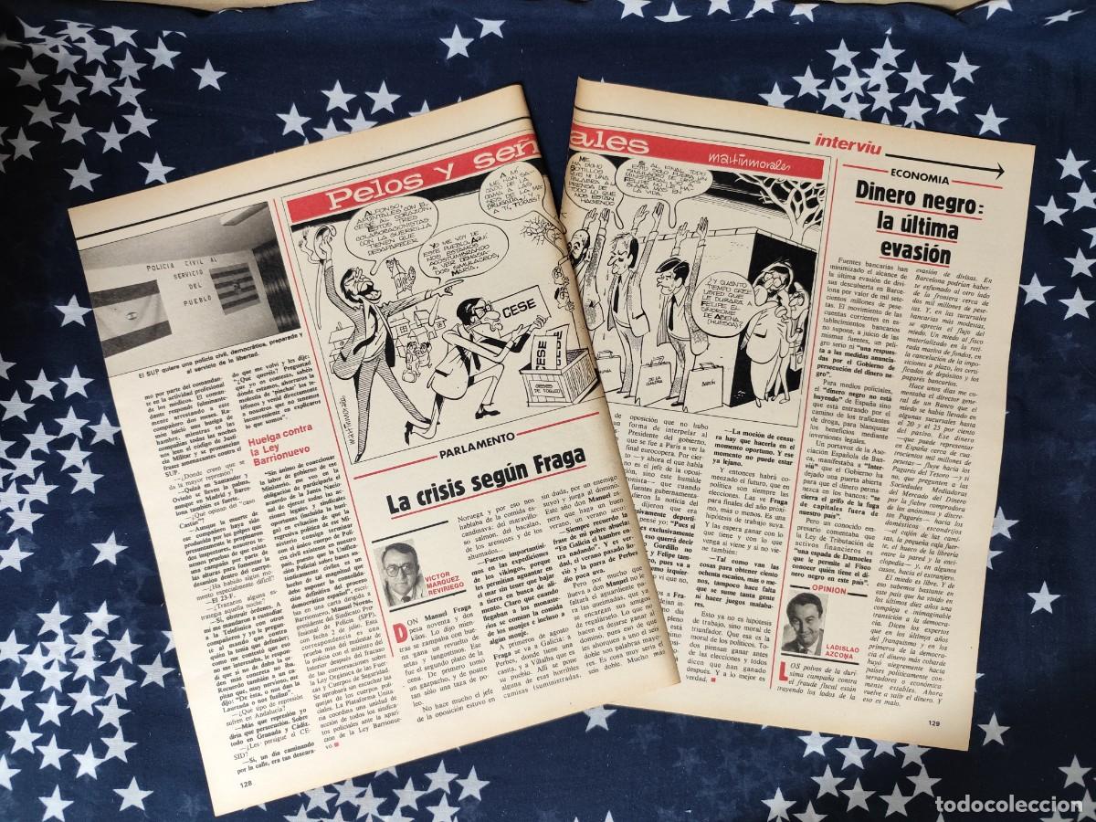 Coleccionismo de revista Intervi&uacute;: Pelos y se&ntilde;ales Martinmorales Recorte/Cliping Revista Interviu 426 1984