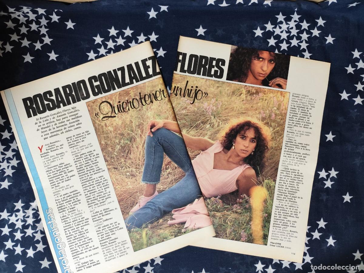 Coleccionismo de revista Intervi&uacute;: Entrevista a Rosario Flores Recorte/Cliping Revista Interviu 426 1984