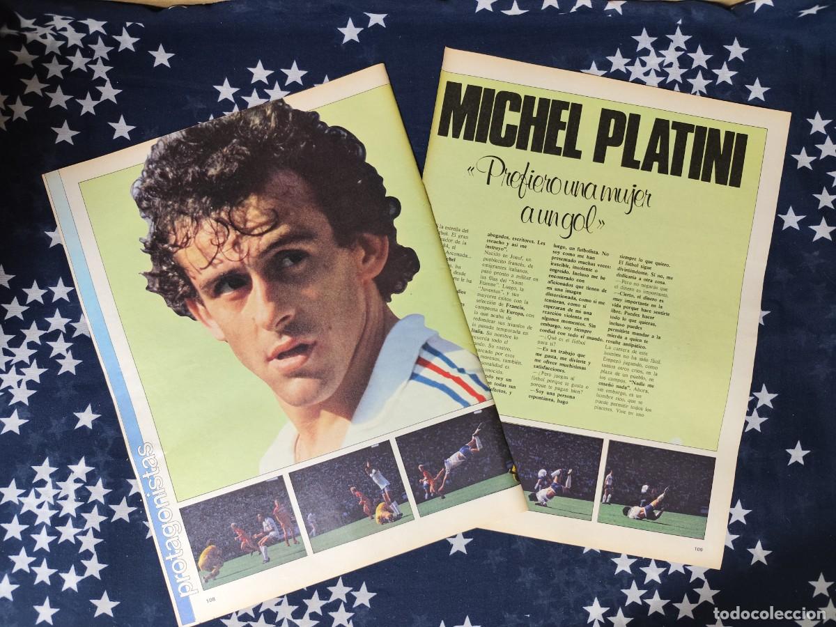 Coleccionismo de revista Intervi&uacute;: Entrevista a Michel Platini Recorte/Cliping Revista Interviu 426 1984