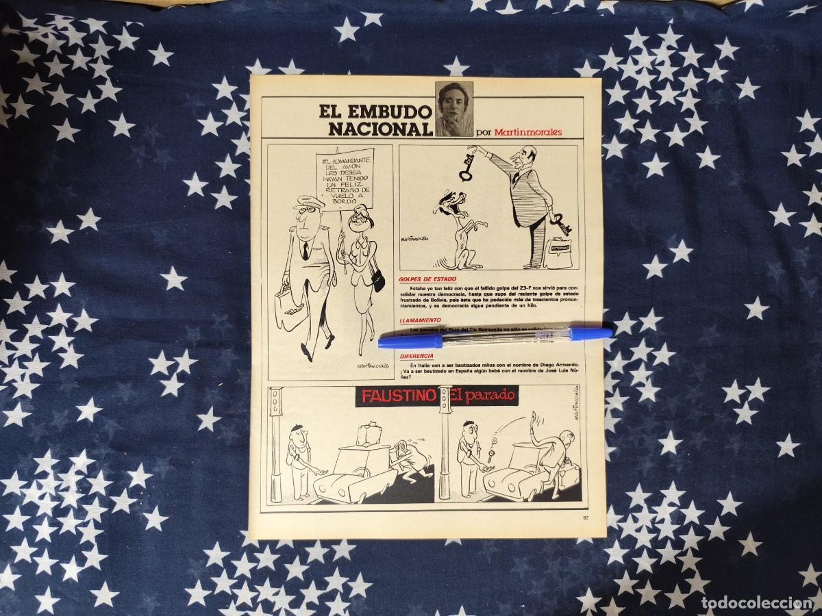 Coleccionismo de revista Intervi&uacute;: El embudo nacional Martinmorales Recorte/Cliping Revista Interviu 426 1984