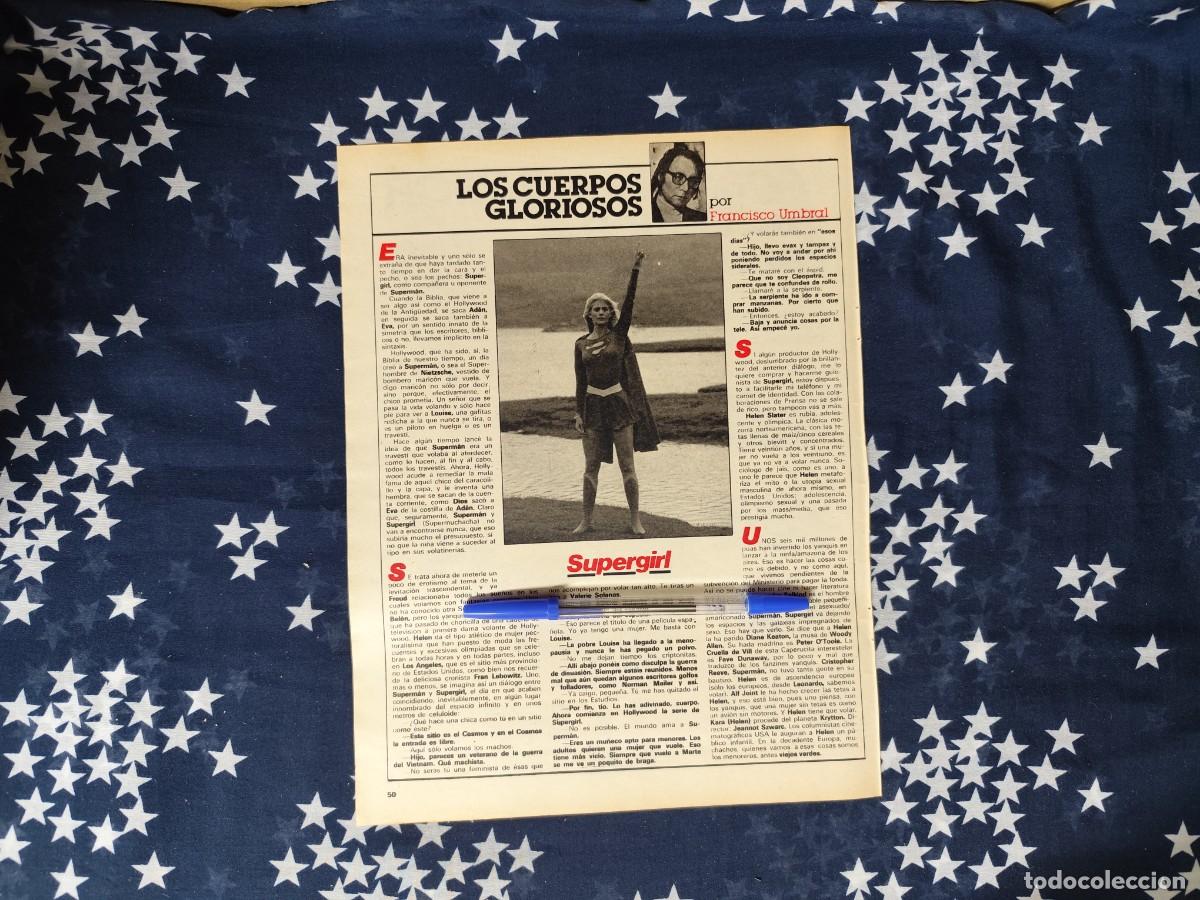 Coleccionismo de revista Intervi&uacute;: Los cuerpos gloriosos Francisco Umbral Recorte/Cliping Revista Interviu 426 1984