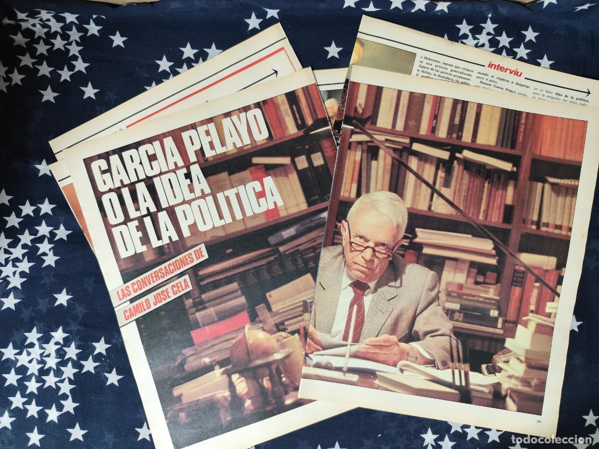 Coleccionismo de revista Intervi&uacute;: Garc&iacute;a Pelayo o la idea pol&iacute;tica Recorte/Cliping Revista Interviu 426 1984