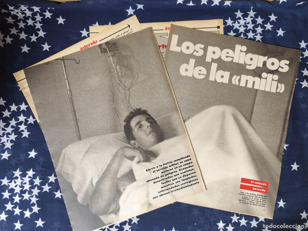Coleccionismo de revista Intervi&uacute;: Los peligros de la mili Recorte/Cliping Revista Interviu 426 1984