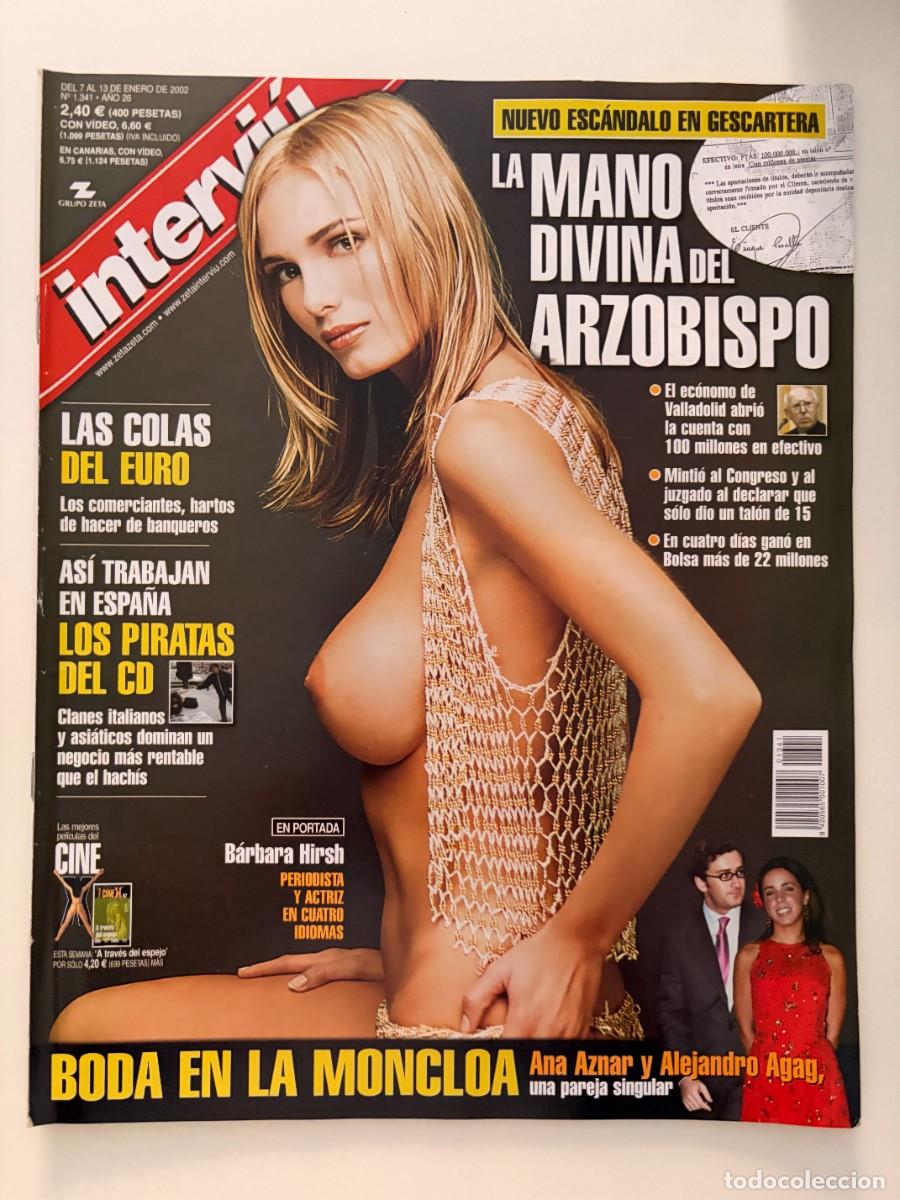 Coleccionismo de revista Intervi&uacute;: INTERVI&Uacute;. A&Ntilde;O 26. N&ordm; 1341. ENERO. 2002. BARBARA HIRSH. LA MANO DIVINA DEL ARZOBISPO. LEER.