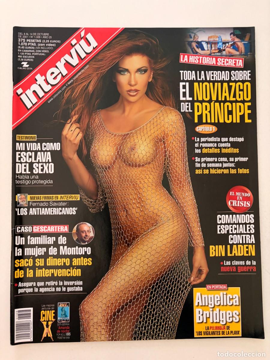 Coleccionismo de revista Intervi&uacute;: INTERVIU. N&deg; 1328. OCTUBRE 2001. ANGELICAL BRIDGES LA PELIRROJA DE LOS VIGILANTES DE LA PLAYA.LEER