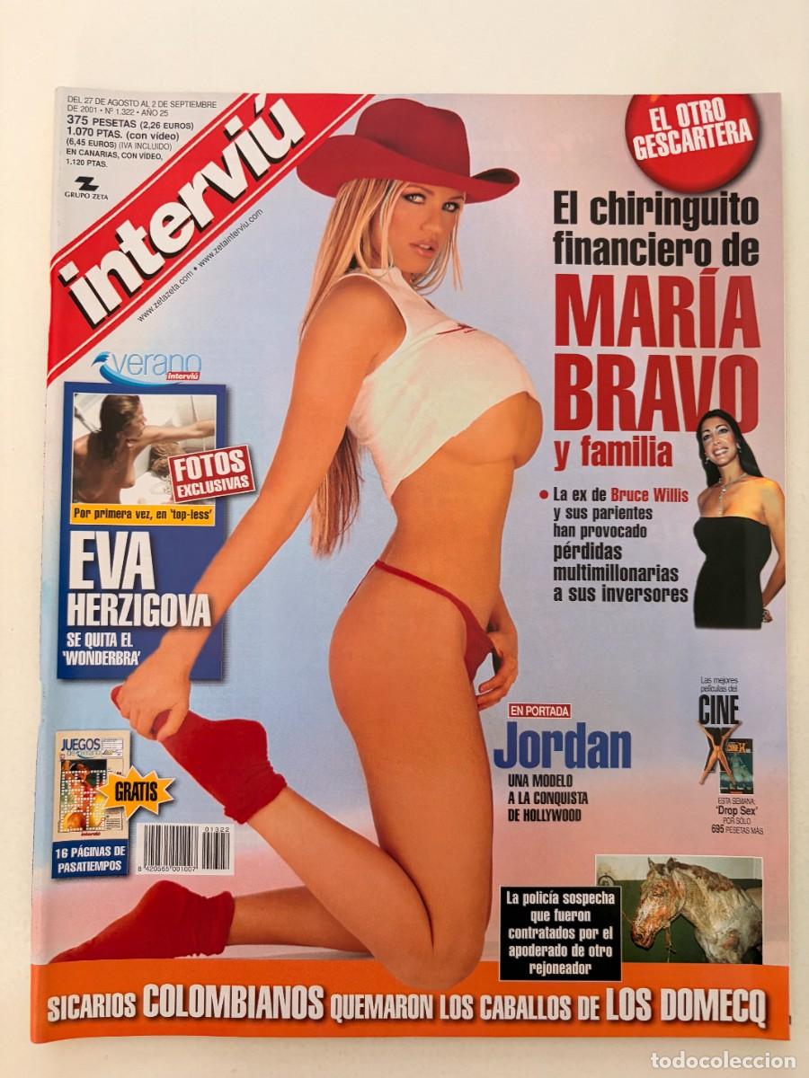 Coleccionismo de revista Intervi&uacute;: INTERVIU. N&deg; 1322. SEPTIEMBRE 2001. JORDAN UNA MODELO A LA CONQUISTA DE HOLLYWOOD. LEER