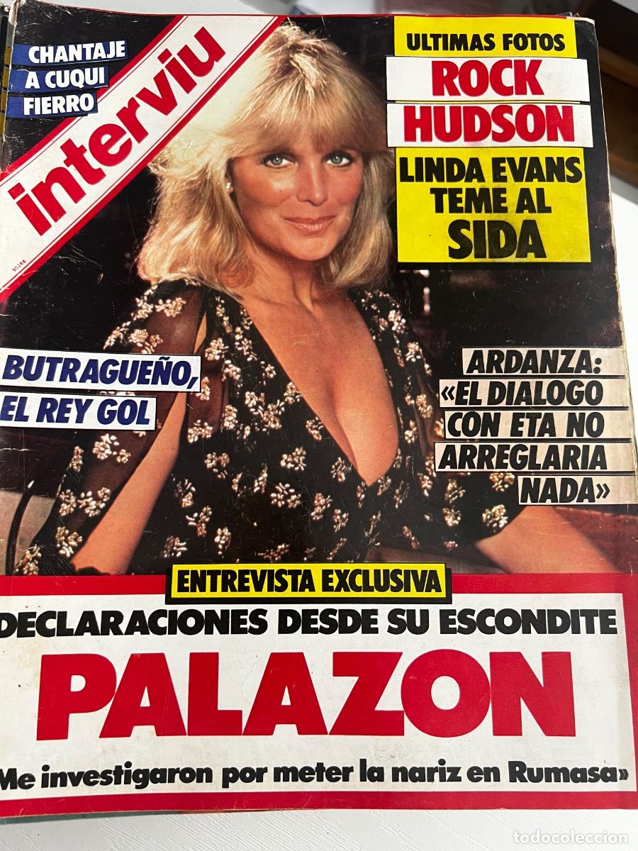 Coleccionismo de revista Intervi&uacute;: INTERVI&Uacute;. A&Ntilde;O 10. N&ordm; 491. OCTUBRE DE 1985. LINDA EVANS. ROCK HUDSON. CHANTAJE A CUQUI F.. LEER