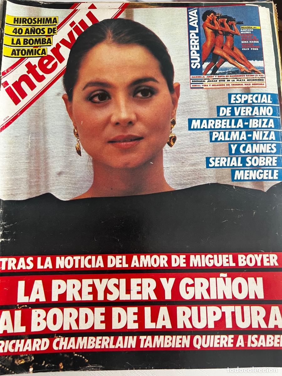 Coleccionismo de revista Intervi&uacute;: INTERVI&Uacute;. A&Ntilde;O 10. N&ordm; 479. JULIO DE 1985. ISABEL PRESLEY. HIROSHIMA 40 A&Ntilde;OS DESPU&Eacute;S. LO MAT&Oacute; D.. LEER
