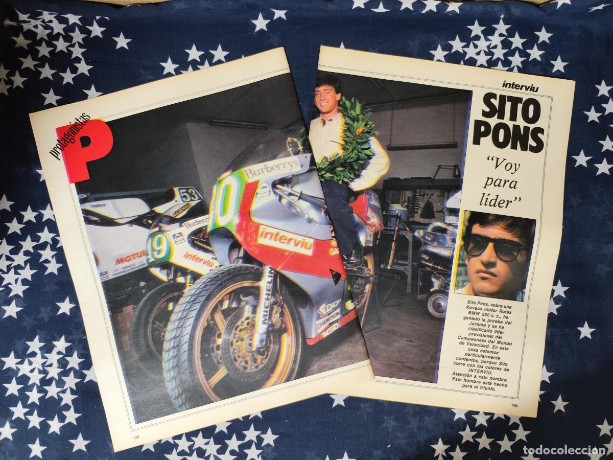 Coleccionismo de revista Intervi&uacute;: Entrevista a Sito Pons Recorte/Cliping Revista Interviu 418 1984