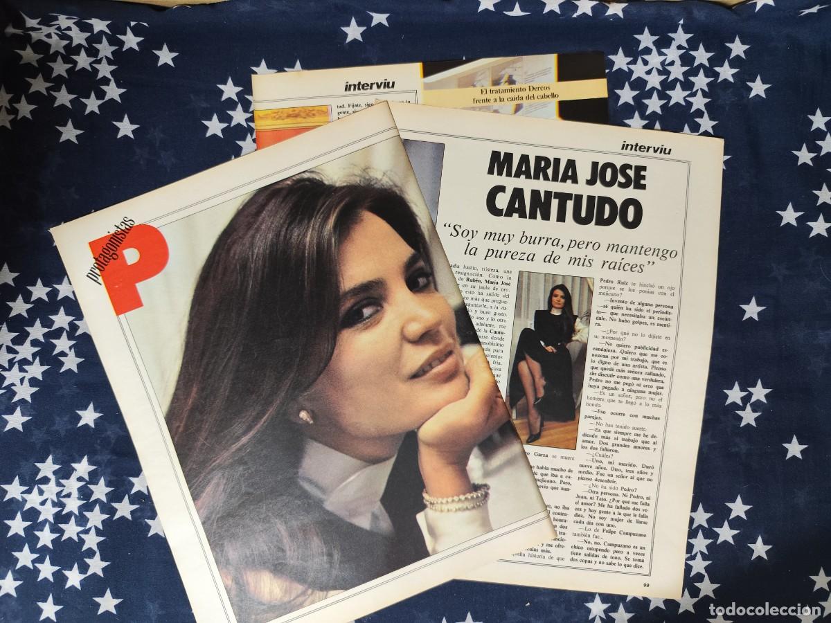 Coleccionismo de revista Intervi&uacute;: Protagonistas Mar&iacute;a Jos&eacute; Cantudo Recorte/Cliping Revista Interviu 418 1984