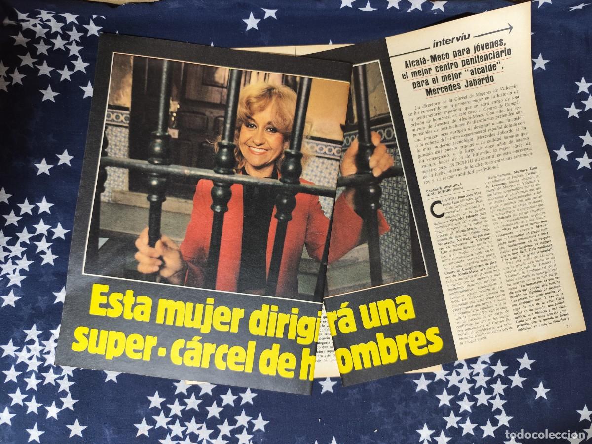 Coleccionismo de revista Intervi&uacute;: Entrevista a Mercedes Jabardo Recorte/Cliping Revista Interviu 418 1984
